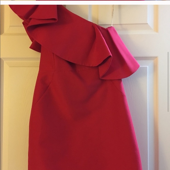 Halston Heritage Asymmetrical Dress - Picture 4 of 6